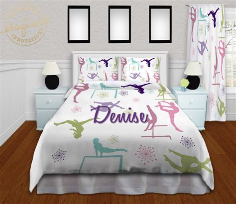 gymnastics bed sheets|gymnastics themed bedding.